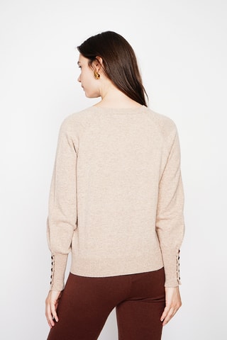 Camisola oversize - Bege