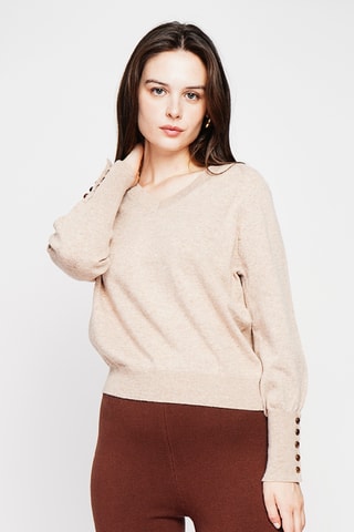 Camisola oversize - Bege