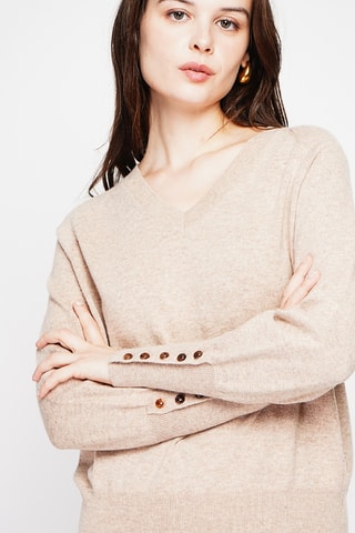 Camisola oversize - Bege