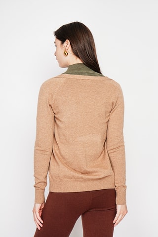 Casaco de malha oversize - Camel