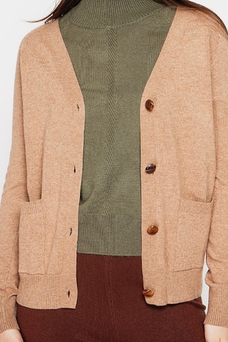 Casaco de malha oversize - Camel