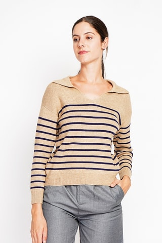 Camisola oversize - Bege