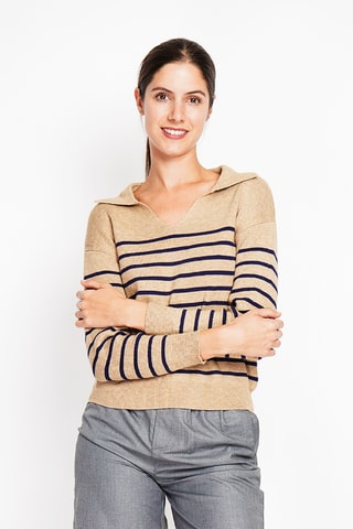 Camisola oversize - Bege
