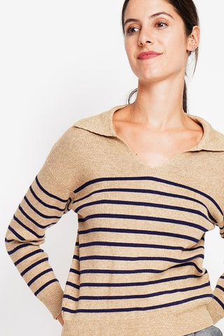 Camisola oversize - Bege