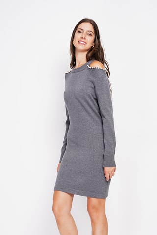 Vestido-camisola - Cinzento mesclado
