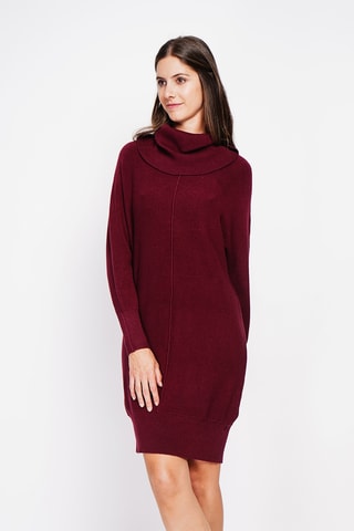 Vestido-camisola - Bordô