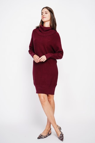 Vestido-camisola - Bordô