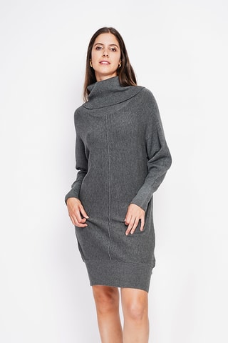 Vestido-camisola - Cinzento mesclado