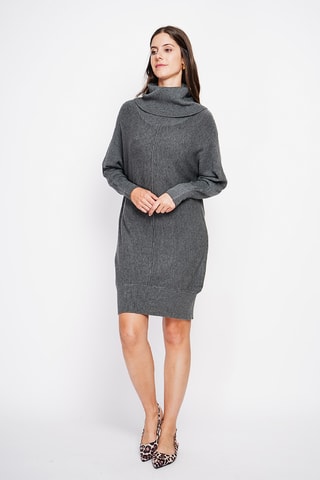 Vestido-camisola - Cinzento mesclado