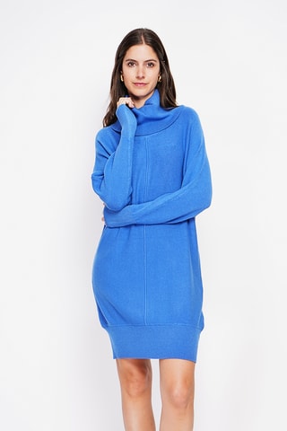 Vestido-camisola - Azul-real