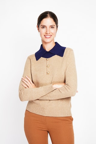 Camisola oversize - Camel