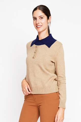 Camisola oversize - Camel