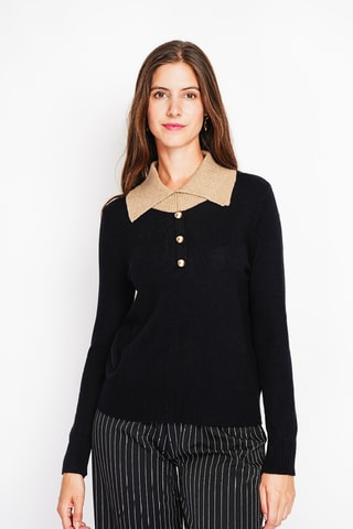Camisola oversize - Preto