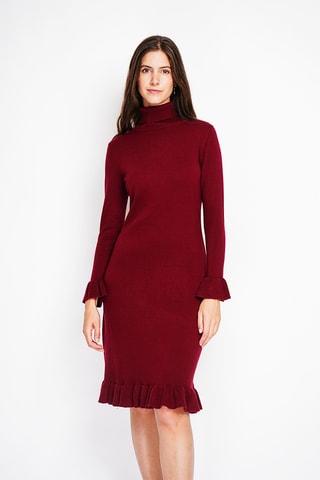 Vestido-camisola - Bordô