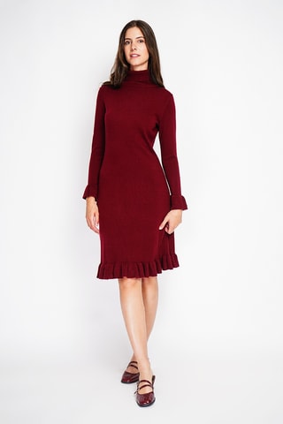 Vestido-camisola - Bordô