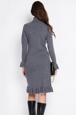 Vestido-camisola - Cinzento