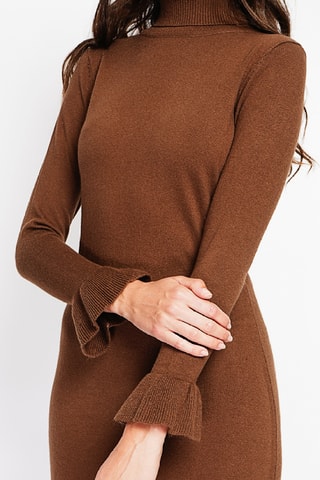 Vestido-camisola - Castanho
