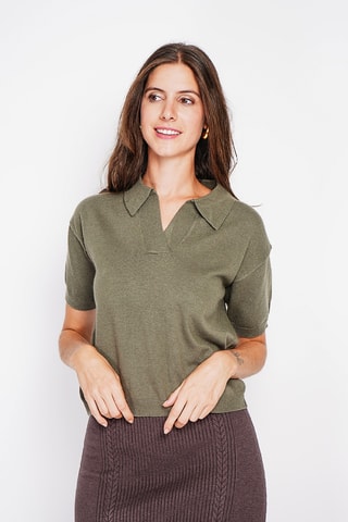 Camisola oversize - Caqui