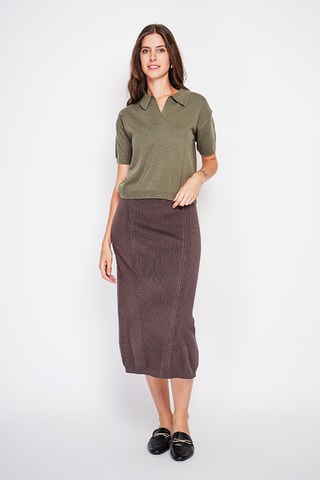 Camisola oversize - Caqui