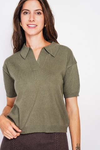 Camisola oversize - Caqui