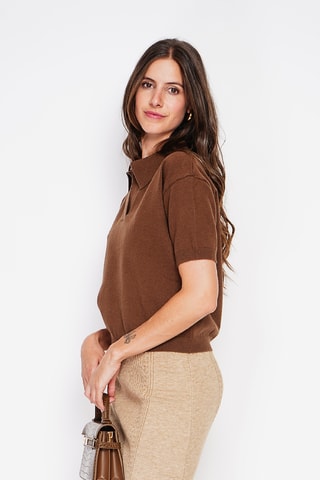 Camisola oversize - Castanho