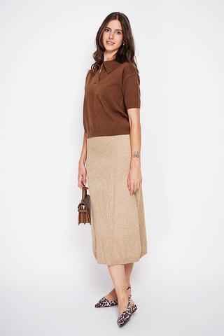 Camisola oversize - Castanho