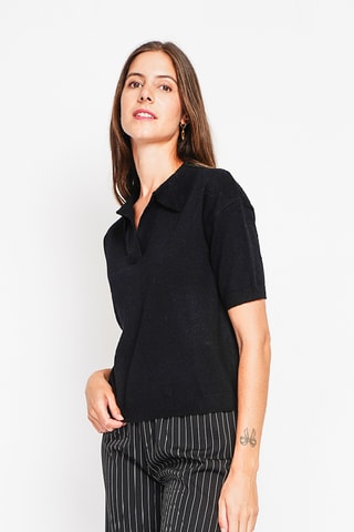 Camisola oversize - Preto
