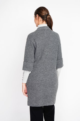 Sobretudo oversize - Cinzento mesclado