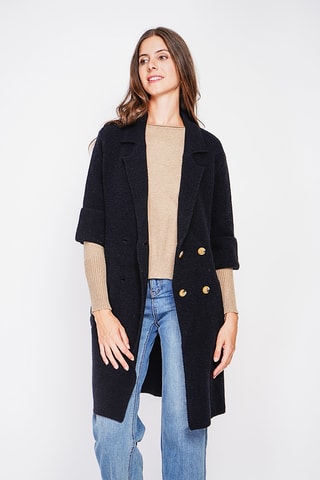 Sobretudo oversize - Preto