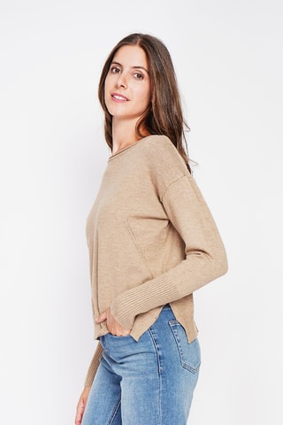 Camisola oversize - Camel