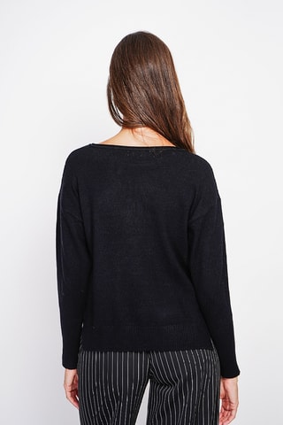 Camisola oversize - Preto