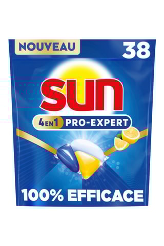3 x 	Capsules lave-vaisselle Sun Pro-Expert Citron - 38 lavages