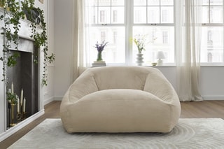Pouf ultra moelleux Lilibet - Beige