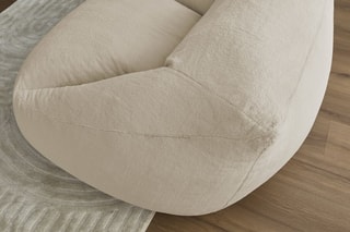 Pouf ultra moelleux Lilibet - Beige