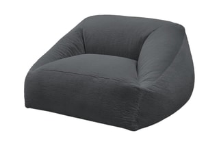 Pouf Lilibet - 125 x 77 x 125 cm - Gris foncé