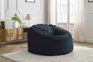 Pouf Socrate - 106 x 79 x 106 cm - Bleu foncé