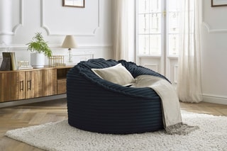 Pouf Socrate - 106 x 79 x 106 cm - Bleu foncé