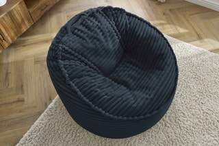 Pouf Socrate - 106 x 79 x 106 cm - Bleu foncé