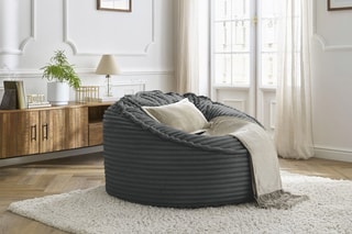 Pouf Socrate - 106 x 79 x 106 cm - Gris foncé