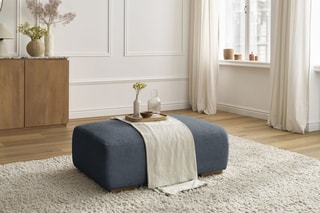 Pouf Sidonie - Bleu foncé