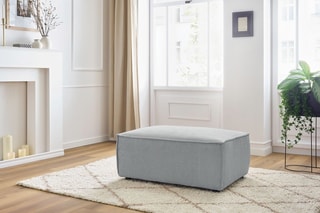 Pouf Nihad - 
Gris clair