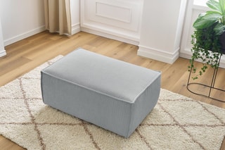 Pouf Nihad - 
Gris clair