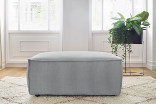 Pouf Nihad - 
Gris clair