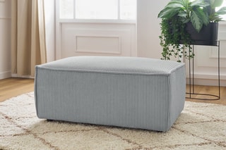 Pouf Nihad - 
Gris clair
