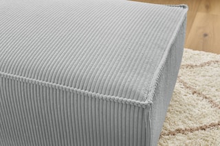 Pouf Nihad - 
Gris clair