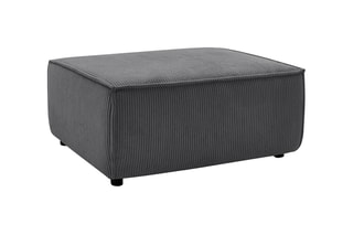 Pouf pour canapé modulable Nihad - Gris foncé