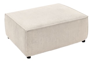 Pouf pour canapé modulable Nihad - Crème