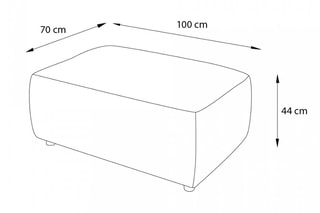 Pouf Envy - Blanc