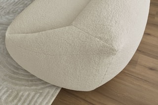 Pouf ultra moelleux Lilibet -  Beige