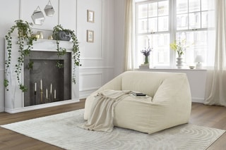 Pouf ultra moelleux Lilibet - Beige